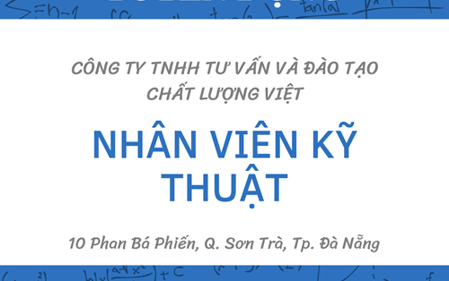 Công ty TNHH Tư vấn và Đào tạo Chất lượng Việt tuyển nhân viên kỹ thuật
